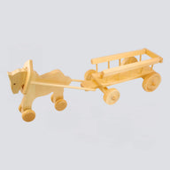 Pferd mit Leiterwagen