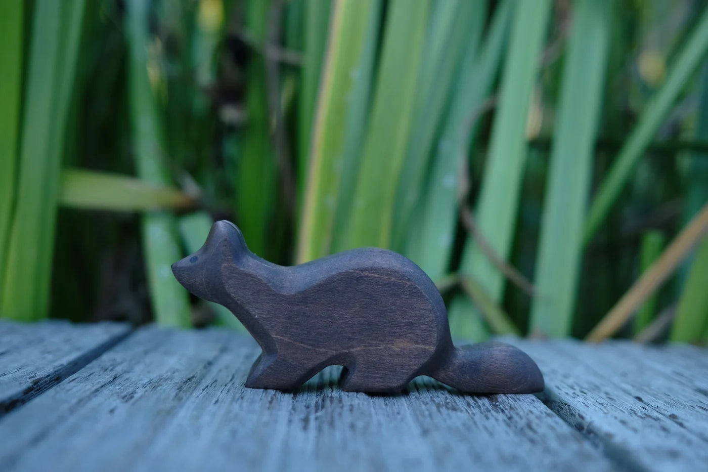 Holzwald Holzfigur Marder