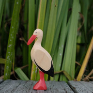 Holzwald Holzfigur Storch