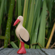 Holzwald Holzfigur Storch