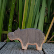 Holzwald Holzfigur Nilpferd