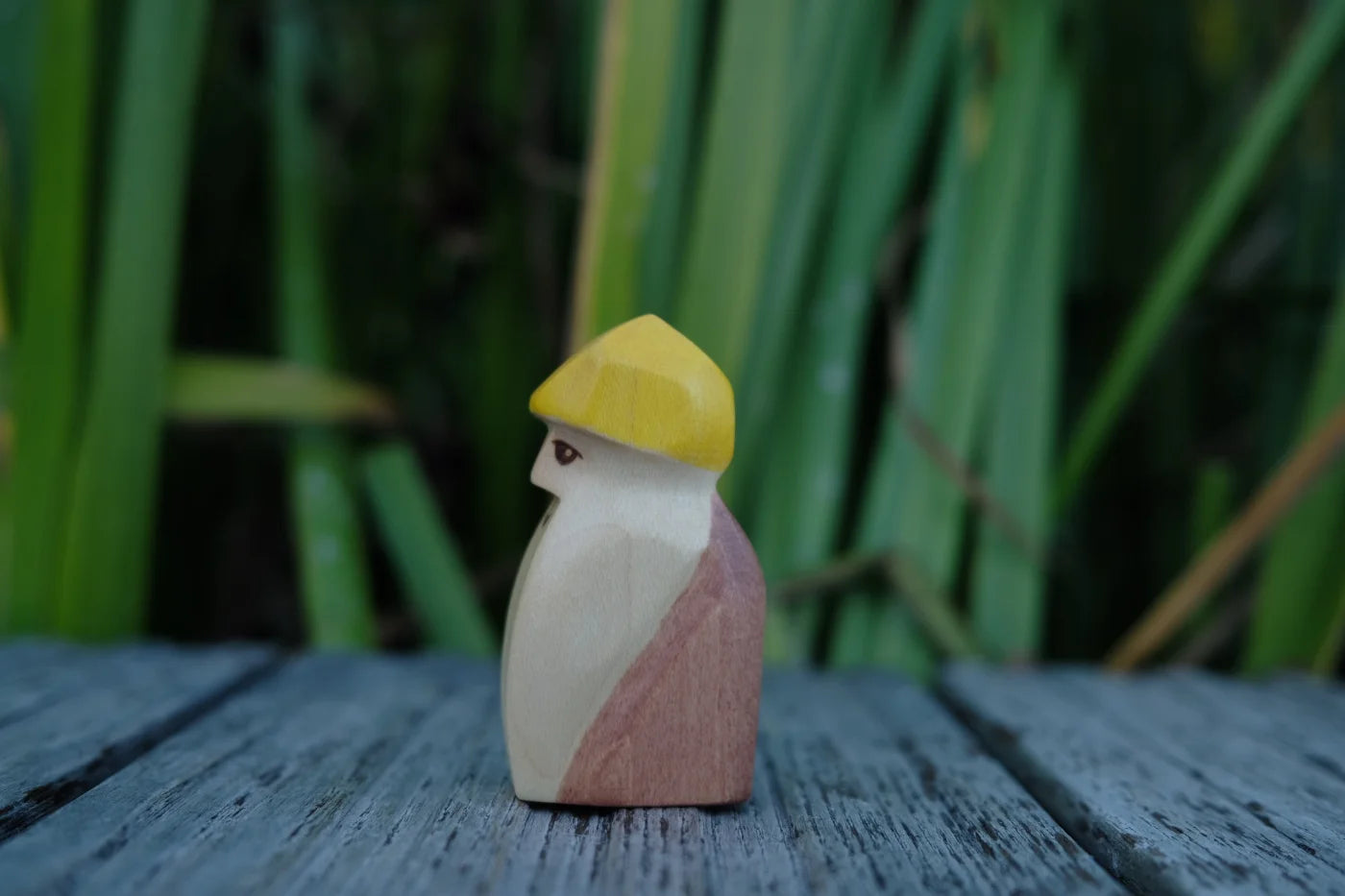 Holzwald Holzfigur Zwerg Leo