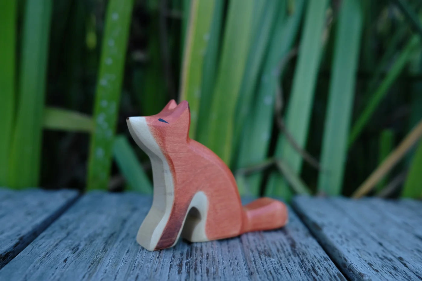 Holzwald Holzfigur Fuchs