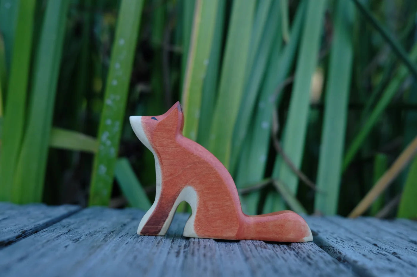 Holzwald Holzfigur Fuchs