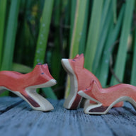 Holzwald Holzfigur Fuchs