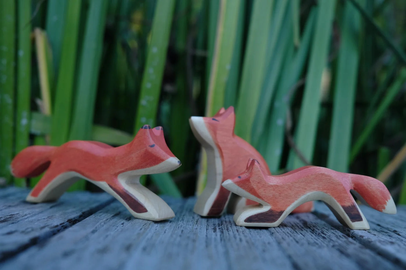 Holzwald Holzfigur Fuchs