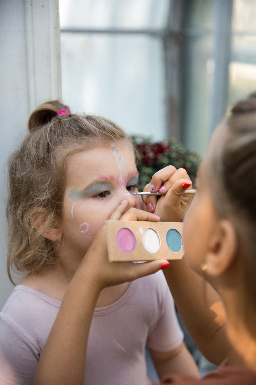 Schminkpalette für Kinder - 3 Farben, Prinzessin & Einhorn