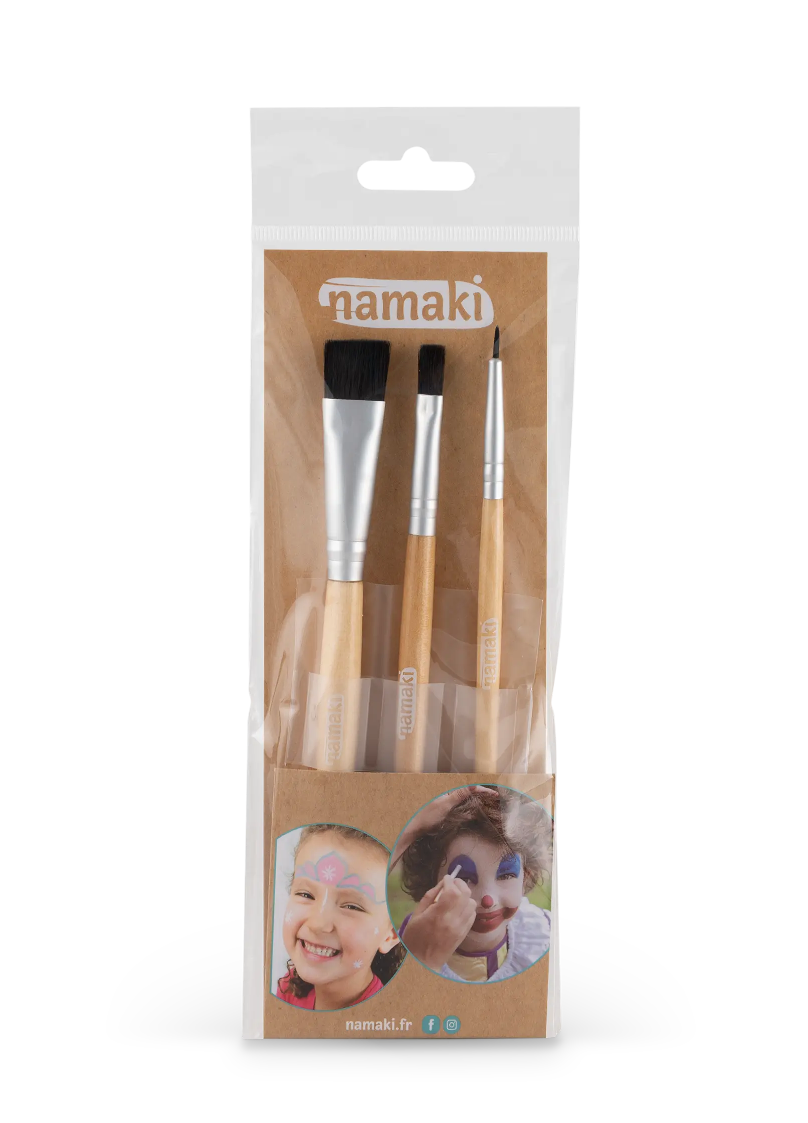 Set mit 3 Pinseln