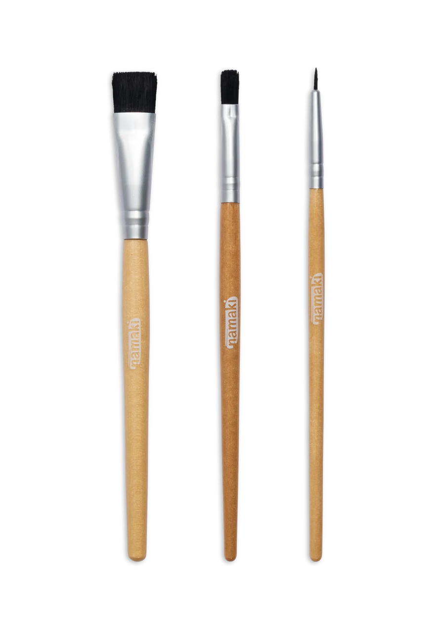 Set mit 3 Pinseln