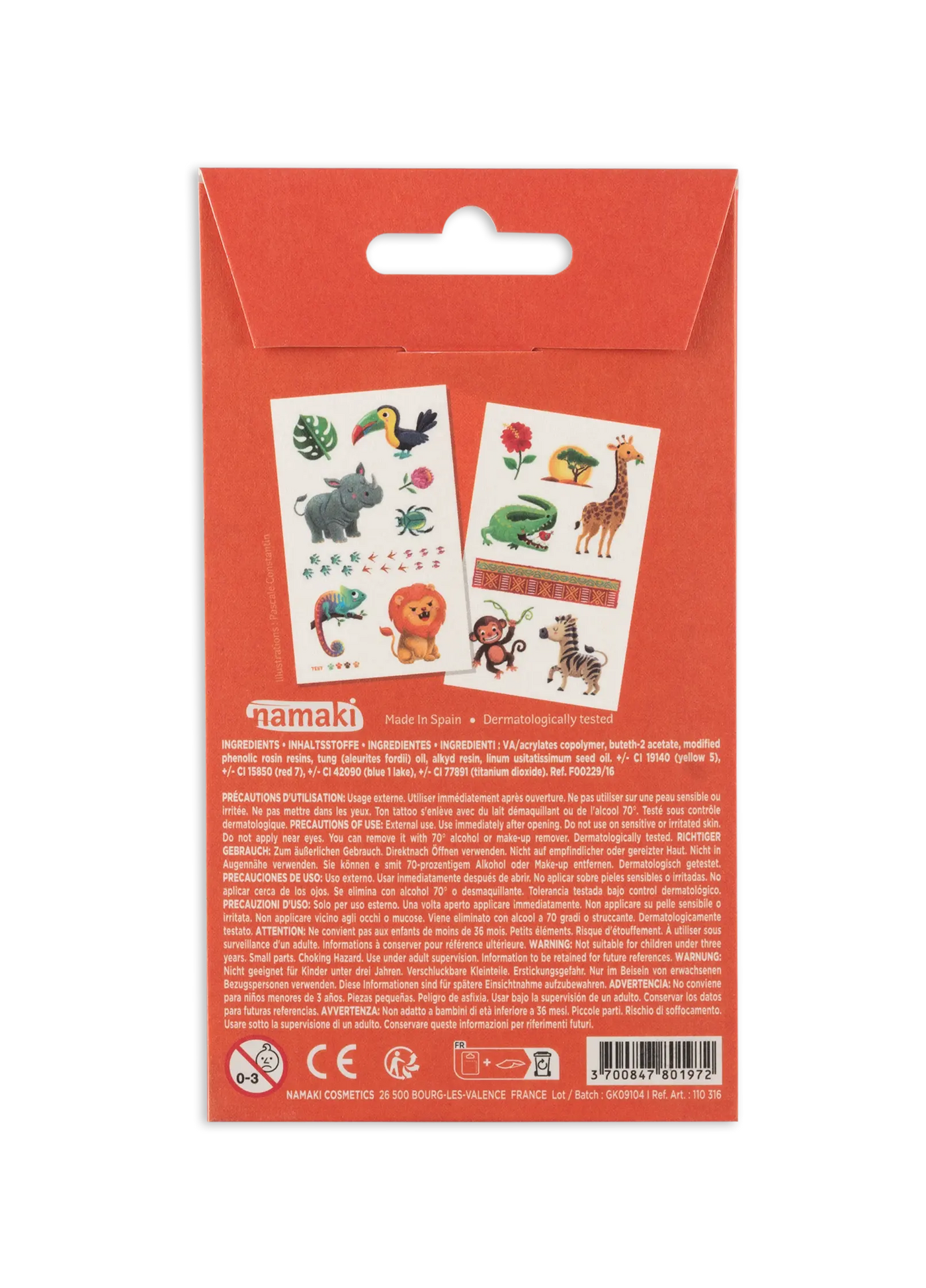 Kindertattoos - Wilde Safari