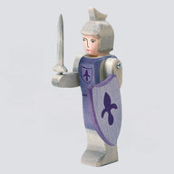 Ostheimer Holzfigur Ritter stehend blau