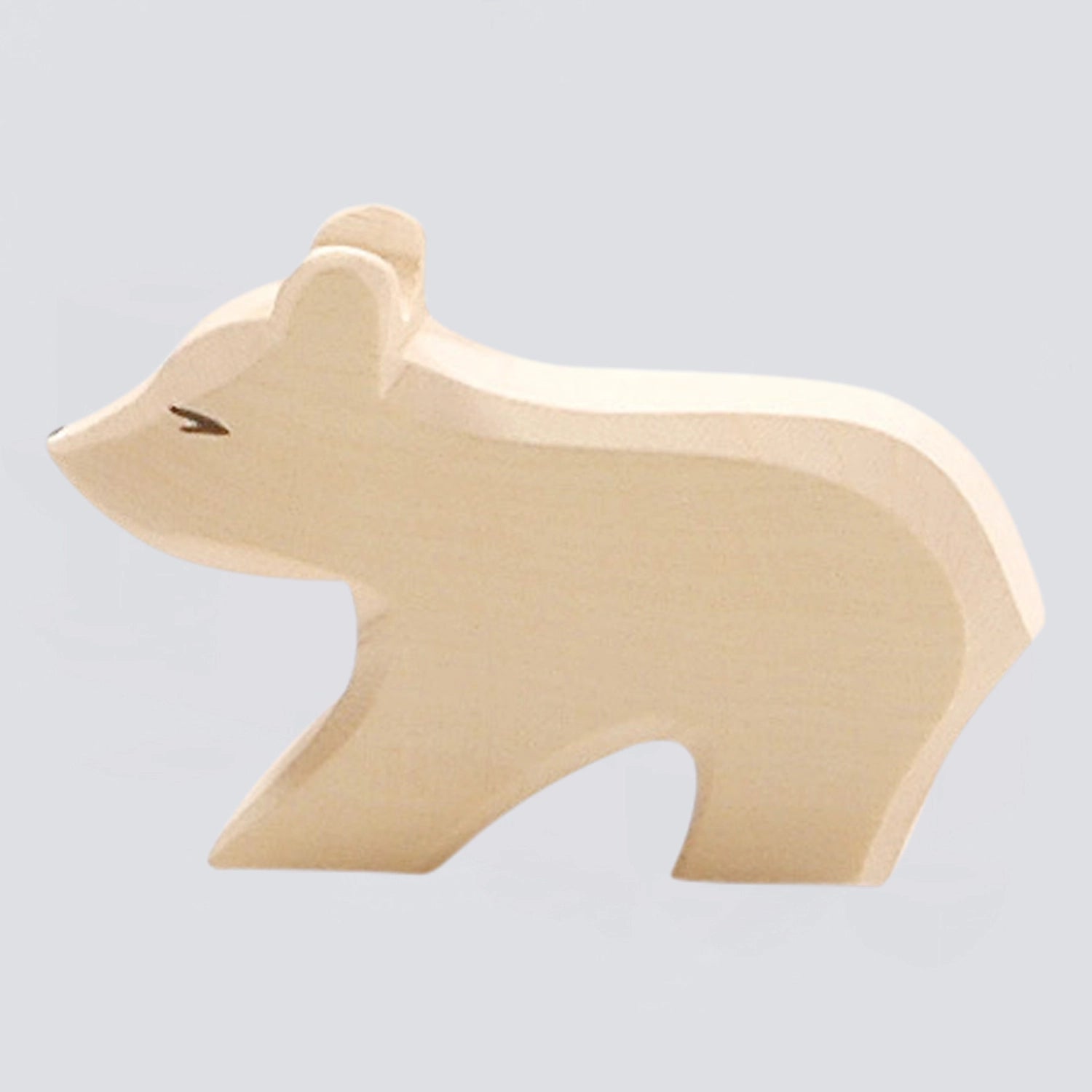 Ostheimer Holzfigur Eisbär klein Hals kurz