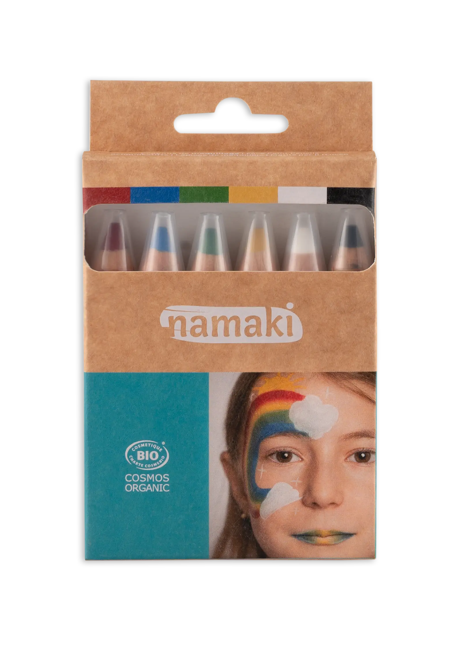 Schminkstifte für Kinder Jumbo Regenbogen, 6 Farben