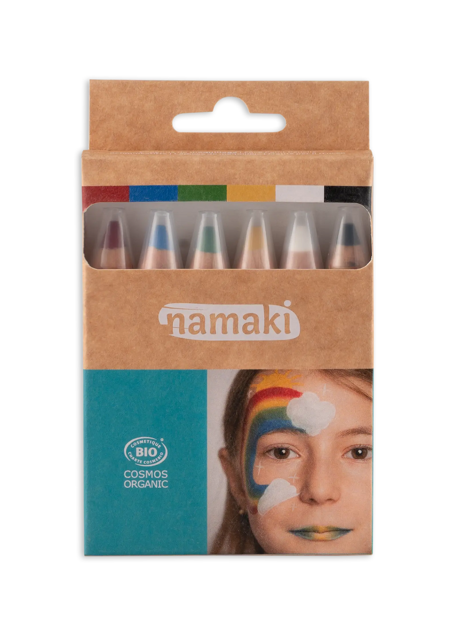Schminkstifte für Kinder Jumbo Regenbogen, 6 Farben