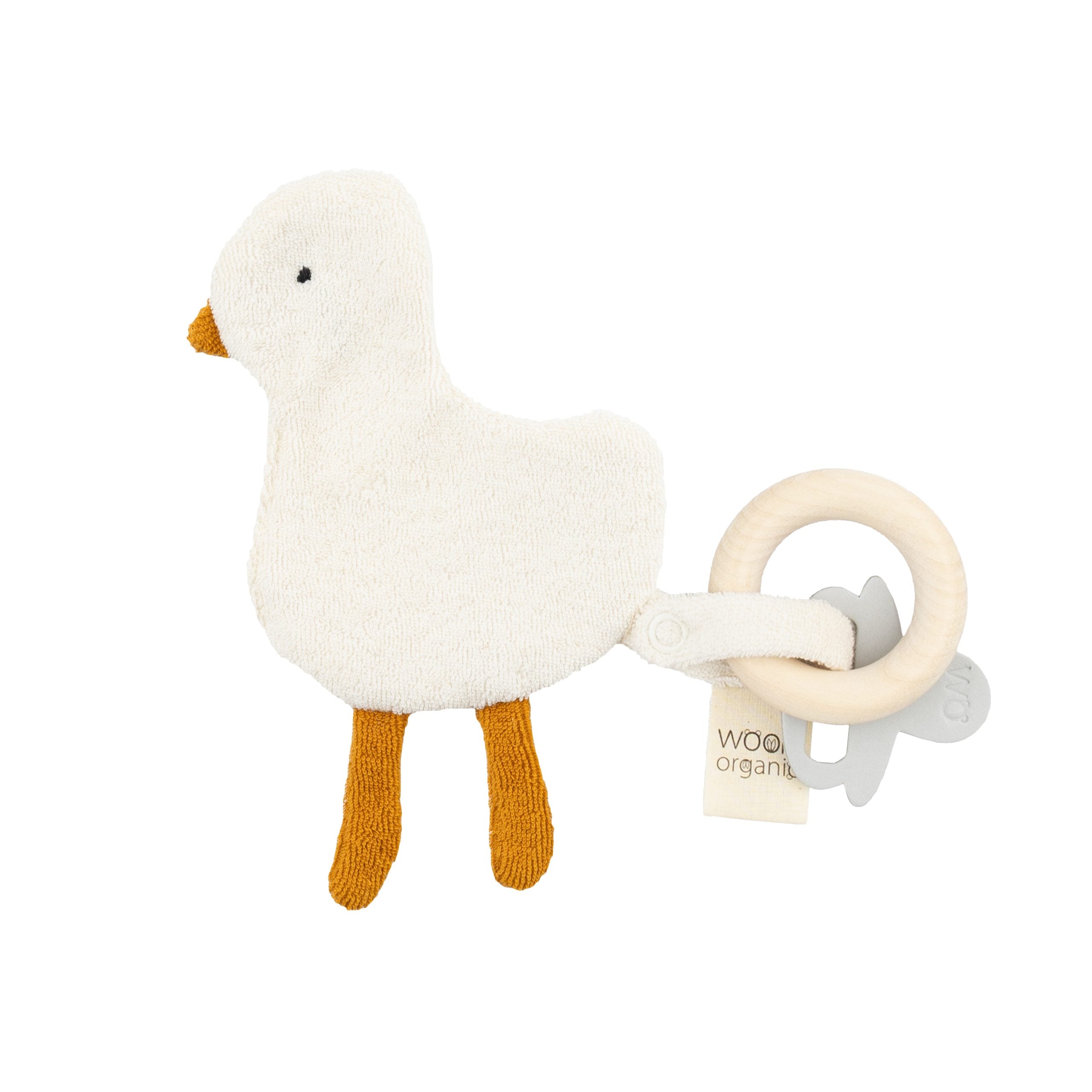 Wooly Organic Gans mit Holzbeißring