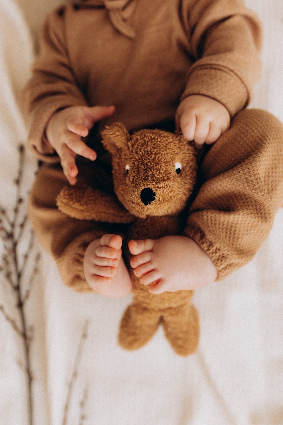 Wooly Organic Teddy Karamellbraun klein
