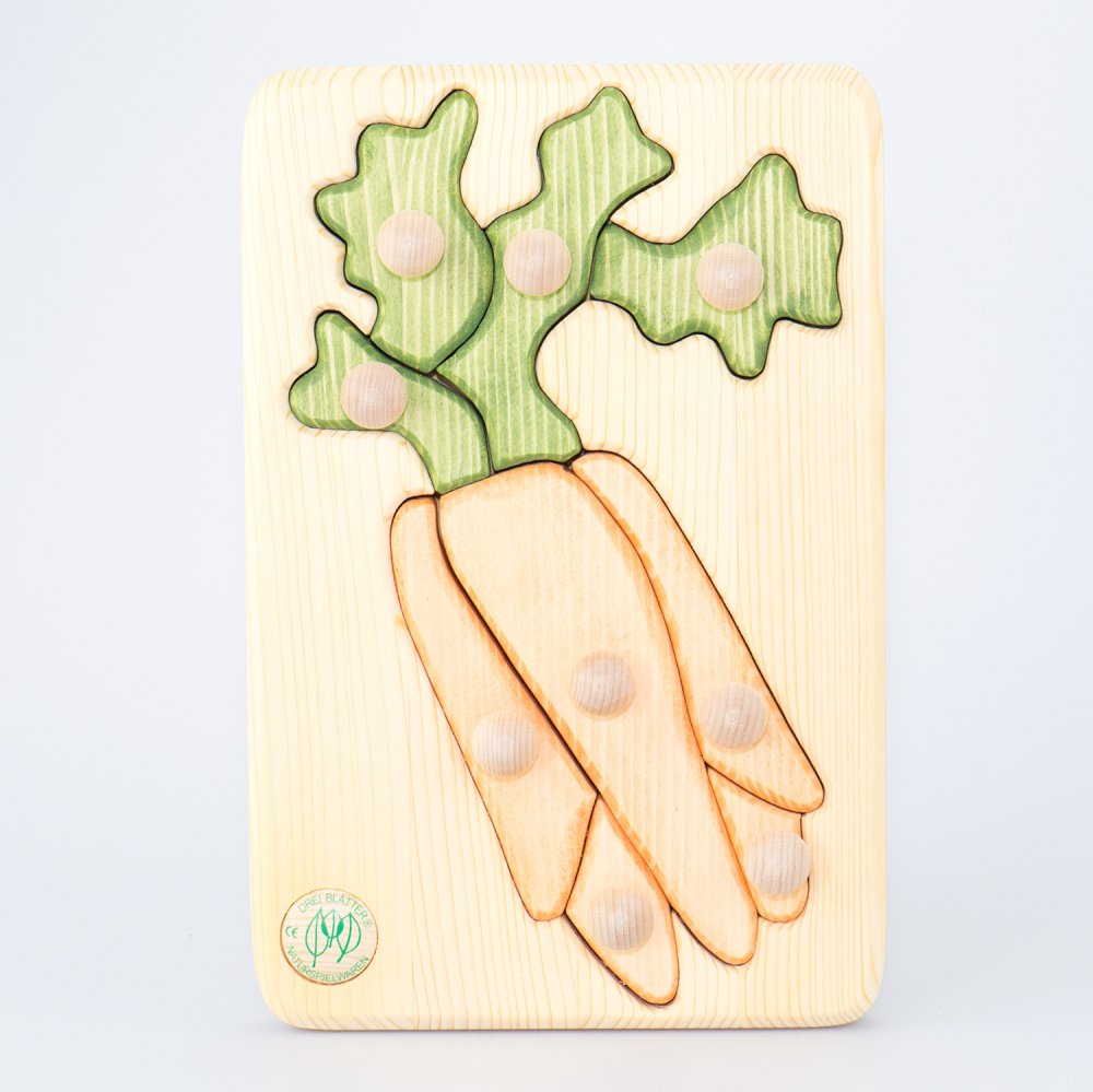 Holzpuzzle Karotten