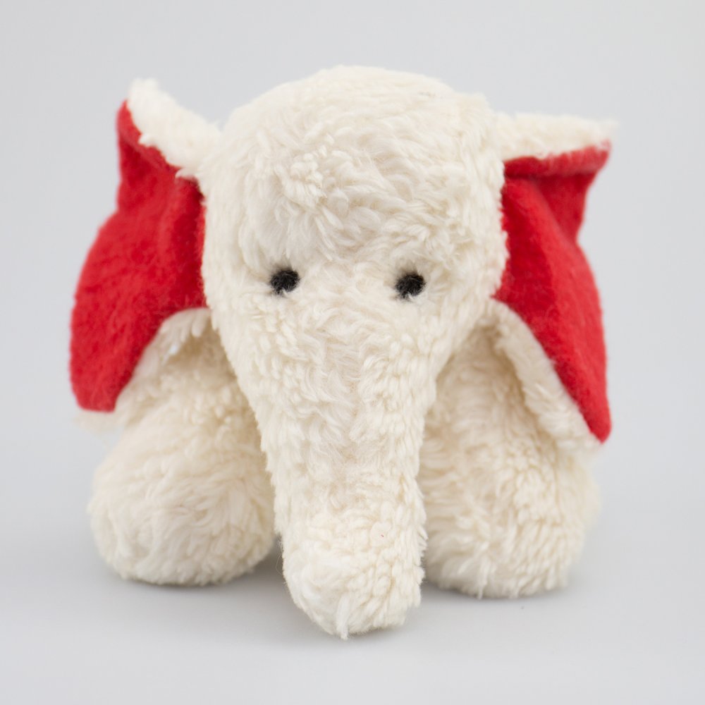 Stofftier Elefant Fanti weiß