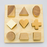 Formen-Legespiel natur
